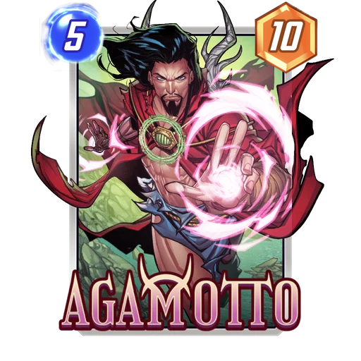Agamotto MARVEL SNAP card art with current cost and power