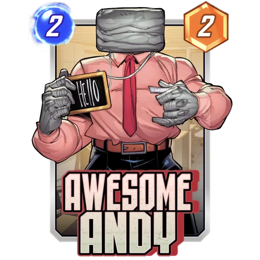 Awesome Andy MARVEL SNAP card art
