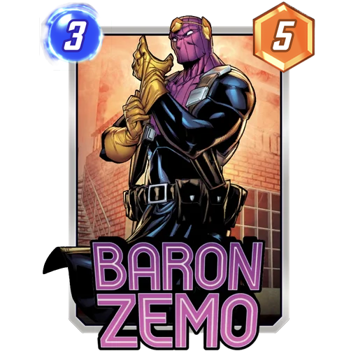Baron Zemo MARVEL SNAP card art