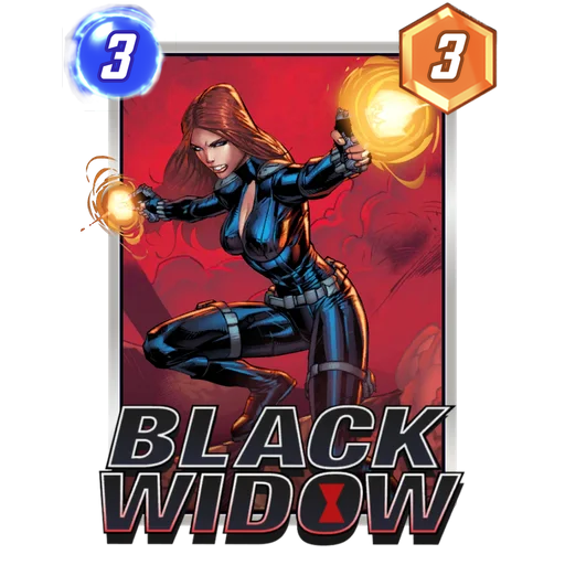 Black Widow MARVEL SNAP card art