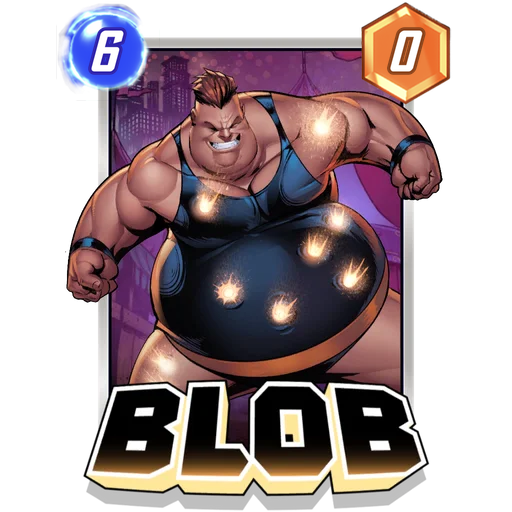 Blob MARVEL SNAP card art with current cost and power