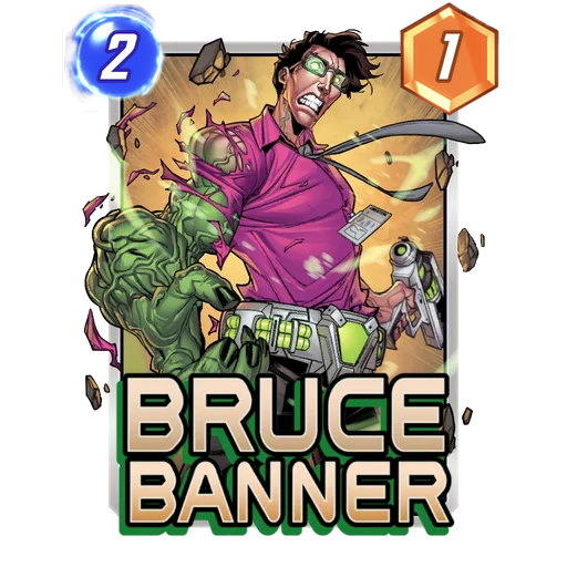 Bruce Banner MARVEL SNAP card art with current cost and power