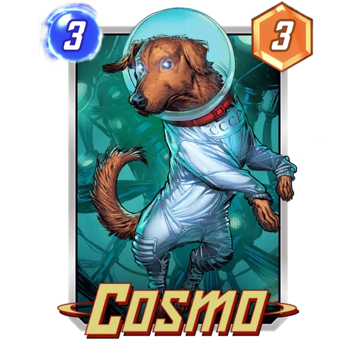 Cosmo MARVEL SNAP card art with current cost and power