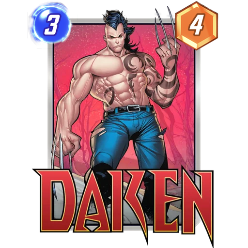 Daken MARVEL SNAP card art