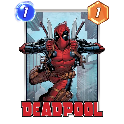 Deadpool MARVEL SNAP card art with current cost and power