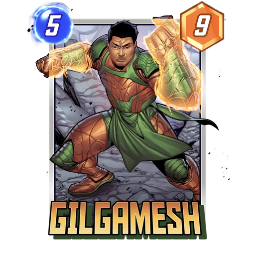 Gilgamesh MARVEL SNAP card art with current cost and power