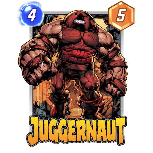 Juggernaut MARVEL SNAP card art with current cost and power