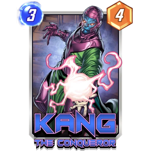 Kang MARVEL SNAP card art with current cost and power