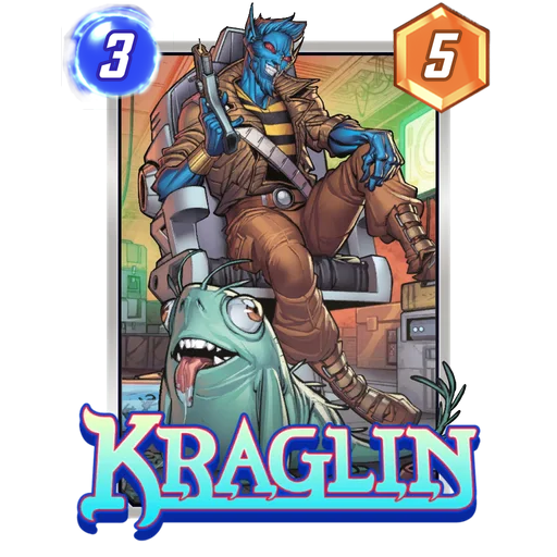 Kraglin MARVEL SNAP card art with current cost and power
