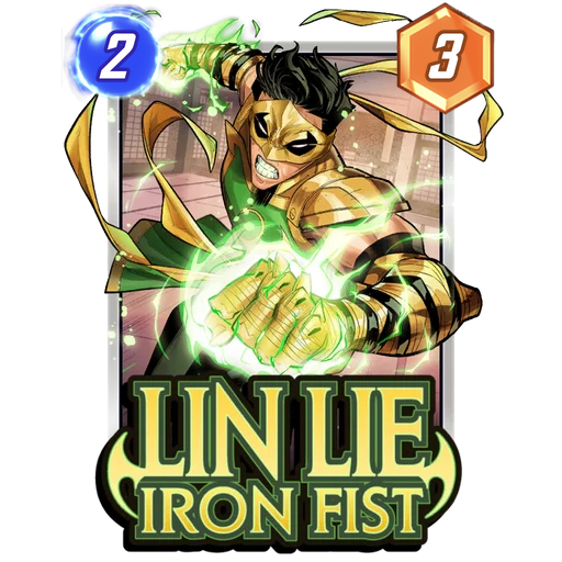 Lin Lie Iron Fist MARVEL SNAP card art with current cost and power