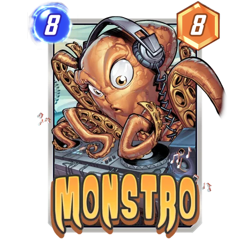 Monstro MARVEL SNAP card art with current cost and power