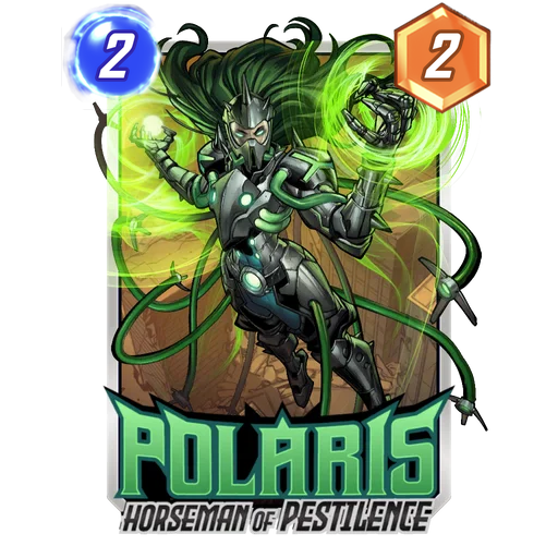 Polaris Horseman of Pestilence MARVEL SNAP card art with current cost and power