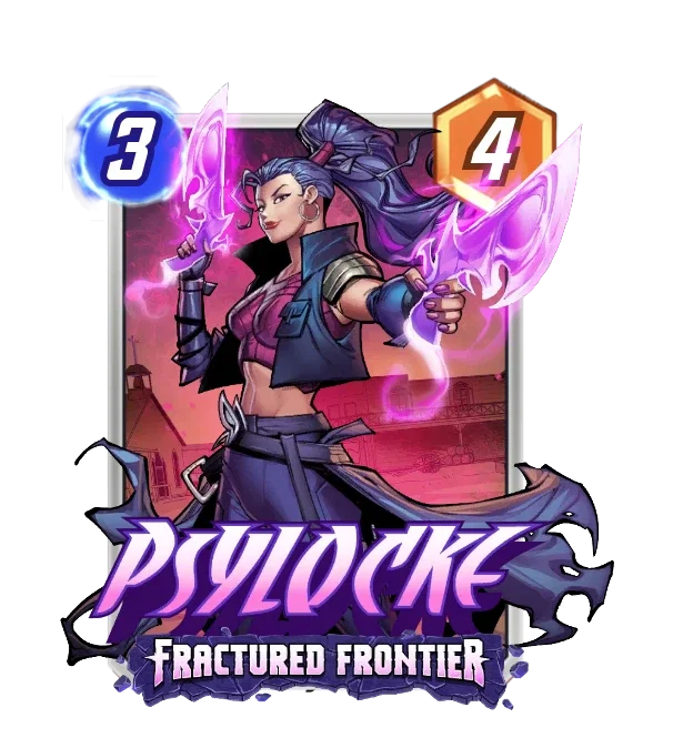 Psylocke Fractured Frontier card art