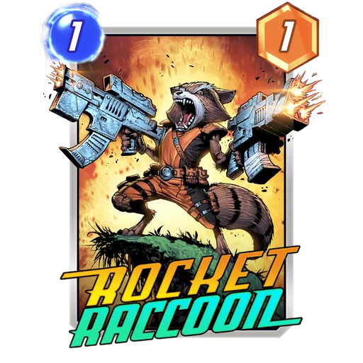 Rocket Raccoon MARVEL SNAP card art