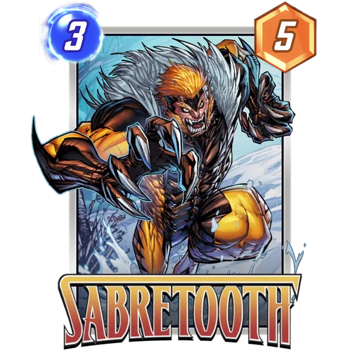 Sabretooth MARVEL SNAP card art