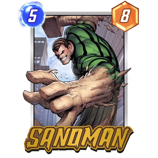 Sandman MARVEL SNAP card art