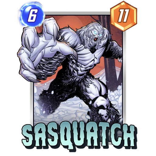 Sasquatch MARVEL SNAP card art