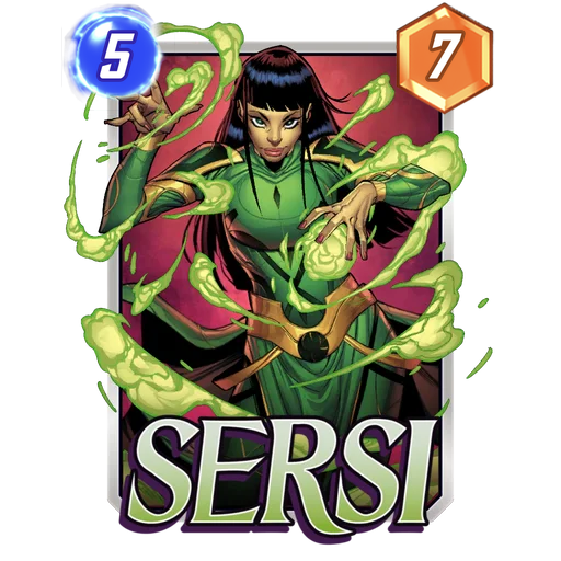Sersi MARVEL SNAP card art