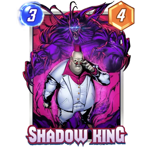 Shadow King MARVEL SNAP card art with current cost and power