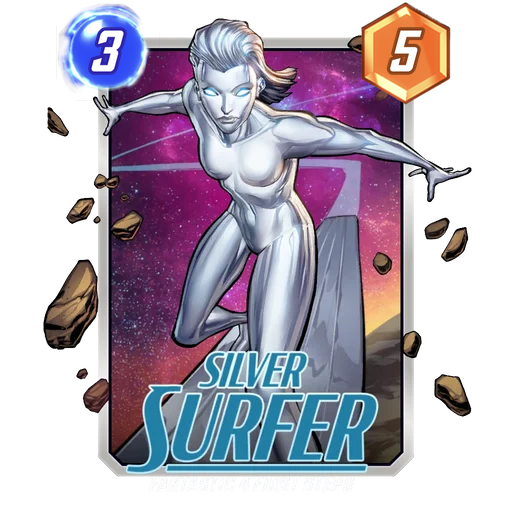 Silver Surfer First Steps MARVEL SNAP card art