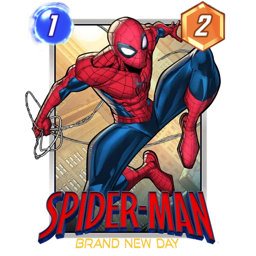 Spider-Man Brand New Day MARVEL SNAP card art with current cost and power