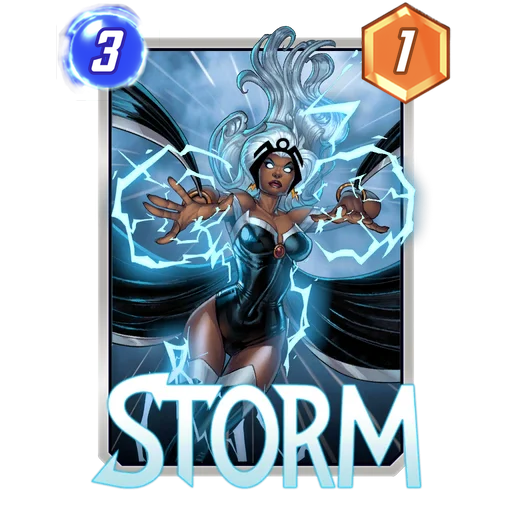 Storm MARVEL SNAP card art with current cost and power
