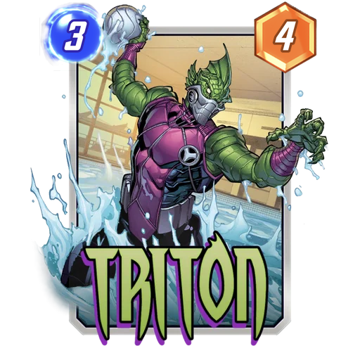 Triton MARVEL SNAP card art with current cost and power