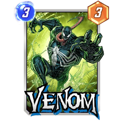 Venom MARVEL SNAP card art with current cost and power