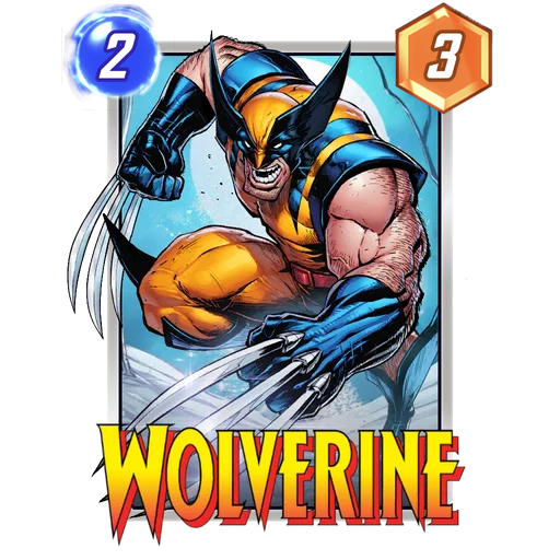 Wolverine MARVEL SNAP card art with current cost and power