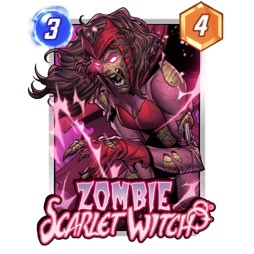 Zombie Scarlet Witch MARVEL SNAP card art