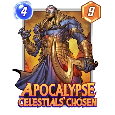 Apocalypse, Celestials' Chosen MARVEL SNAP card art with current cost and power