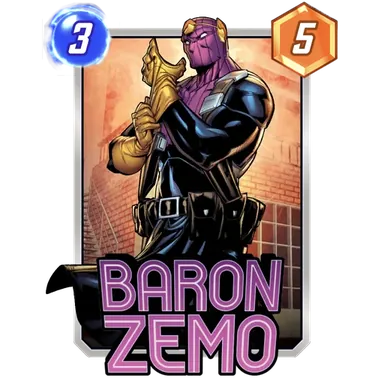 Baron Zemo MARVEL SNAP card art