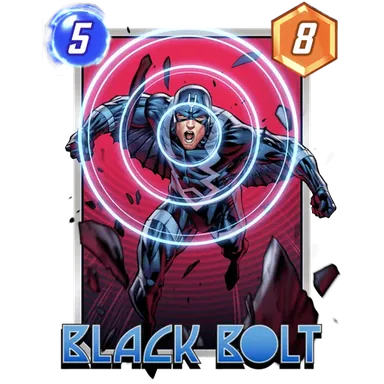 Black Bolt MARVEL SNAP card art
