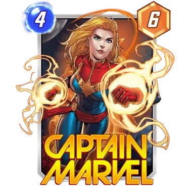 Captain Marvel MARVEL SNAP card art