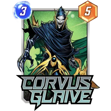 Corvus Glaive MARVEL SNAP card art