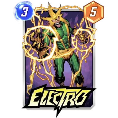 Electro MARVEL SNAP card art
