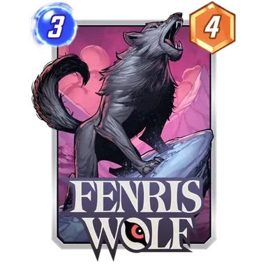 Fenris Wolf MARVEL SNAP card art