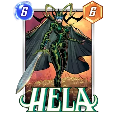 Hela MARVEL SNAP card art