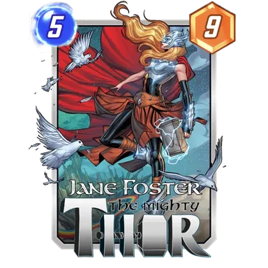Jane Foster Mighty Thor card art