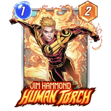 Jim Hammond Human Torch MARVEL SNAP card art