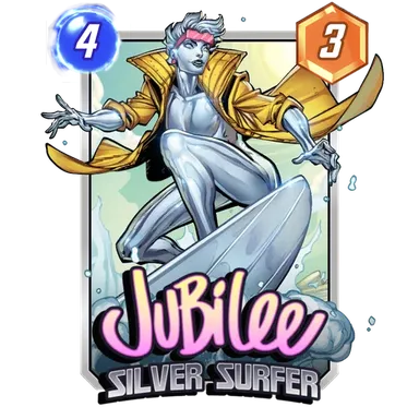 Jubilee Silver Surfer card art