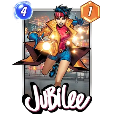 Jubilee MARVEL SNAP card art