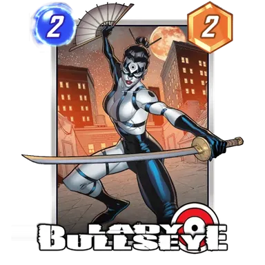 Lady Bullseye MARVEL SNAP card art