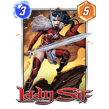 Lady Sif MARVEL SNAP card art