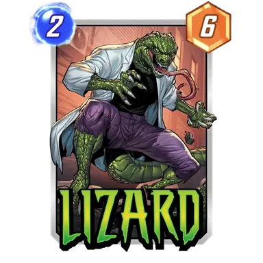 Lizard card art