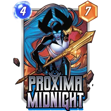 Proxima Midnight MARVEL SNAP card art