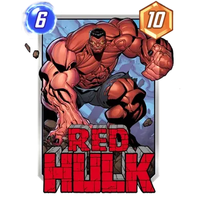 Red Hulk card art