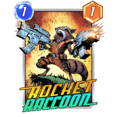 Rocket Raccoon MARVEL SNAP card art