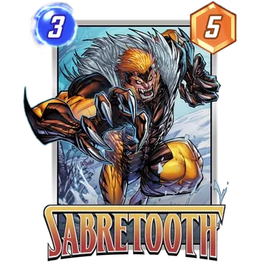 Sabretooth MARVEL SNAP card art