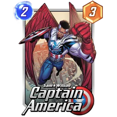 Sam Wilson Captain America card art